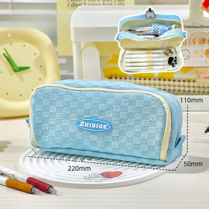 Fabric Large Capacity Pencil Case