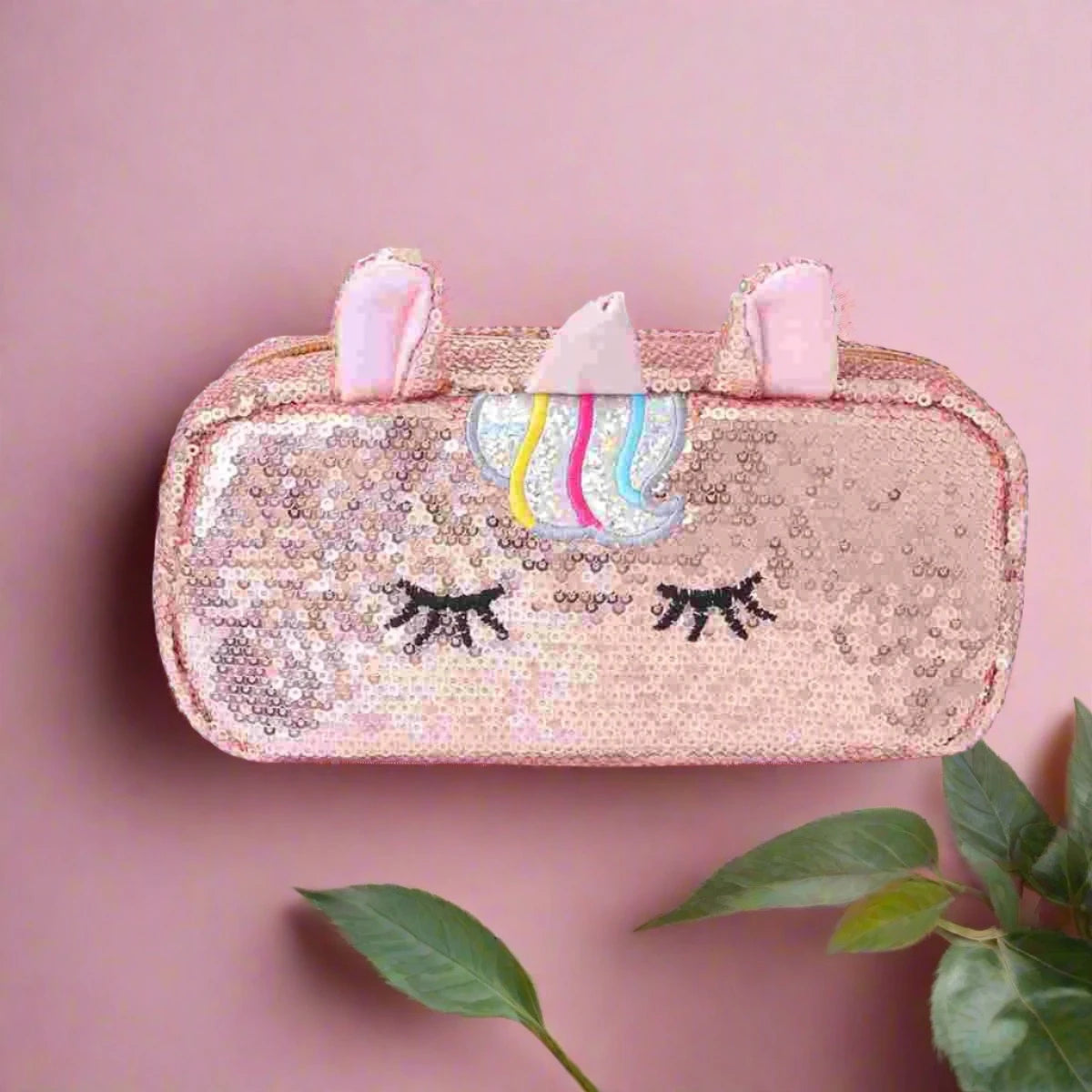 Unicorn Sequin Pencil or Cosmetic Bag