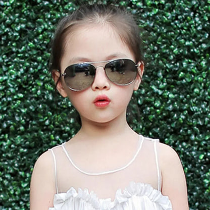 Vintage Unisex Reflective Kids Sunglasses.