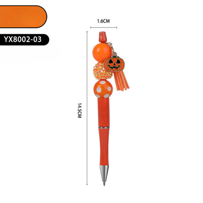 Halloween Tassel Handmade Metal Bead Pen Ballpoint Pen