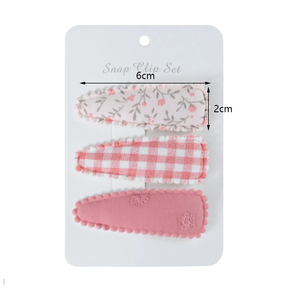 Cute Baby Girl Hair Clips: Flower Print, Sweet (2 Sets/Lot)