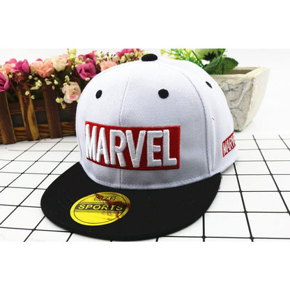 Wholesale Cotton Polyester Flat Edge MARVEL Letter Baseball Hat