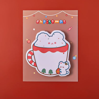 Paper Cartoon Christmas Post-it Notes Message Memo Note