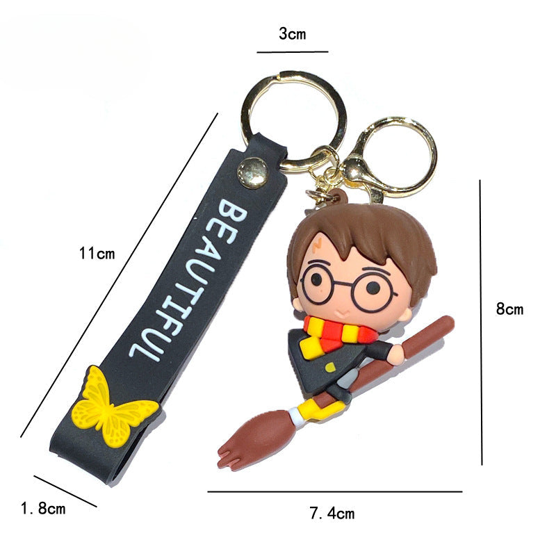 Cartoon PVC Soft Keychains Silicone Creative Keychain