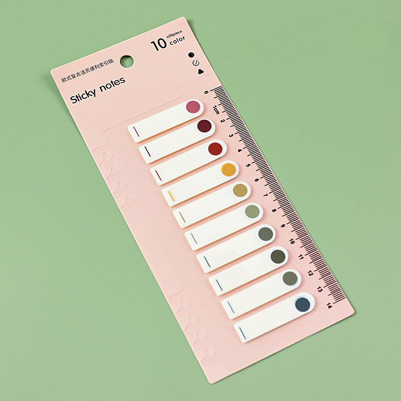 Paper Classification Index Sticker Color PET Fluorescent Sticky
