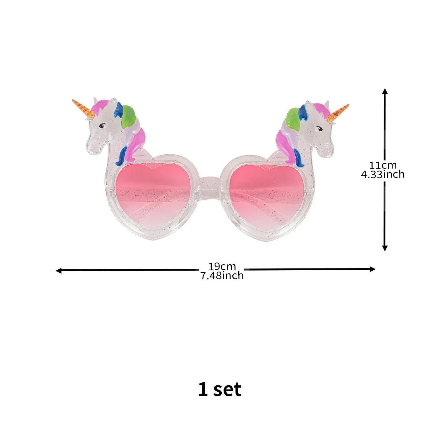 Gold and Glitter Unicorn Sunglasses