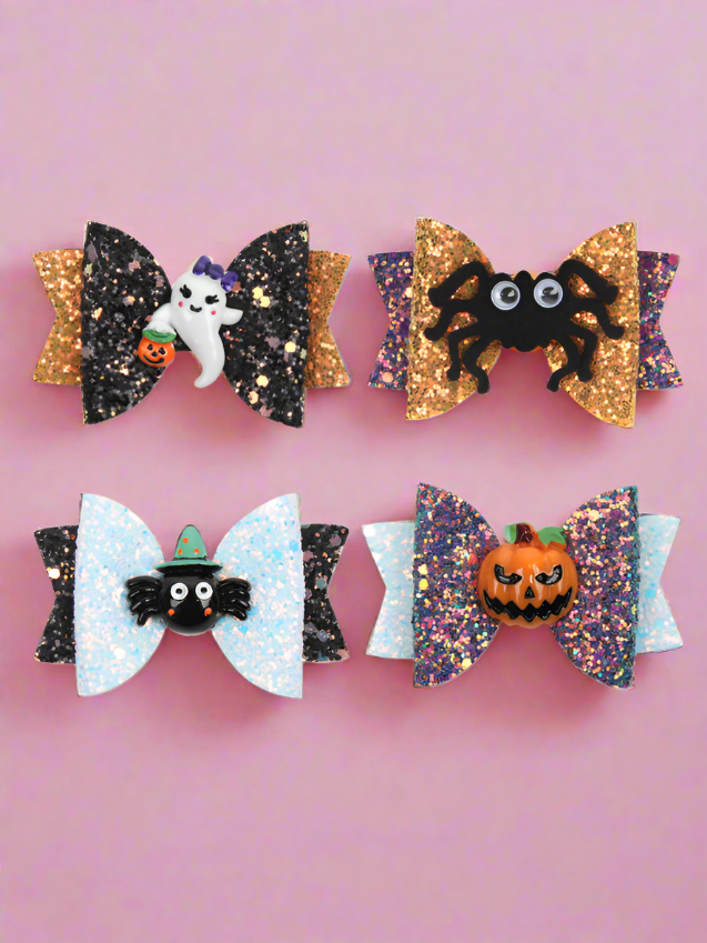 Spooky Sparkle Sequin Halloween Hair Clips