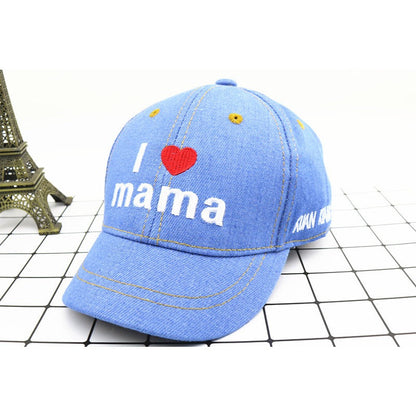 Mama Denim Casual Letter Baseball Caps