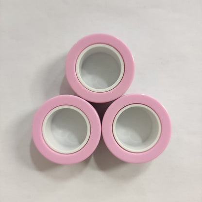 Plastic Decompression Rotating Magnetic Toy Bracelet Rings