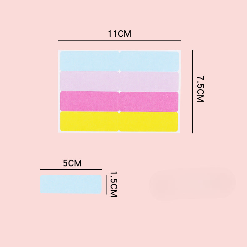 Self-adhesive Letter Color Blank Loose Leaf Replacement Core