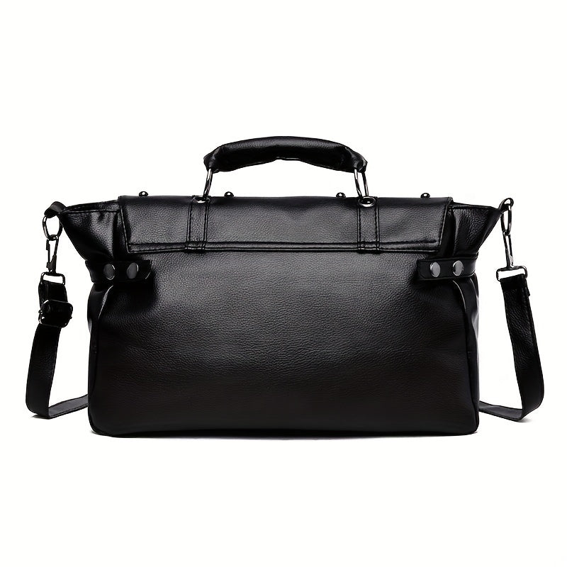 Skull Studded Messenger Bag
