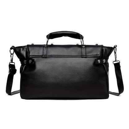 Skull Studded Messenger Bag