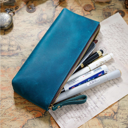 Retro Large -capacity Handmade Storage Pen Bag