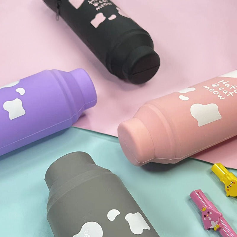 Cartoon Cute Cat Claw Silicone Pen Case Retractable Pen Holder
