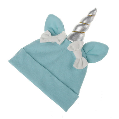 Baby / Toddler Knitted Unicorn Beanie Cap