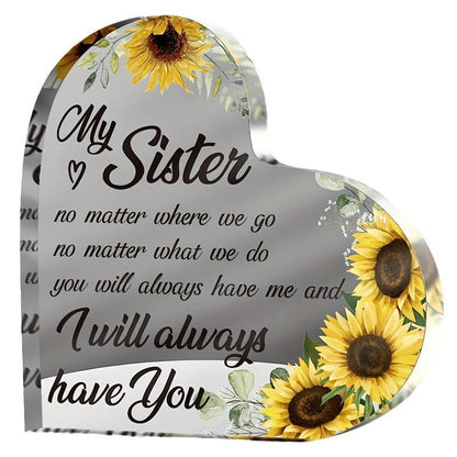 Transparent and Caring Acrylic Ornaments for Mother's