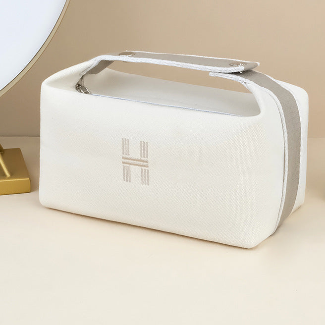 Travel Toiletry Bag Large Capacity Canvas Portable Storage Cosmetic Bag