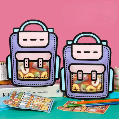 MOPP Holiday Gift Packaging Bags Cute Creative Gift Bags Portable Book Bags