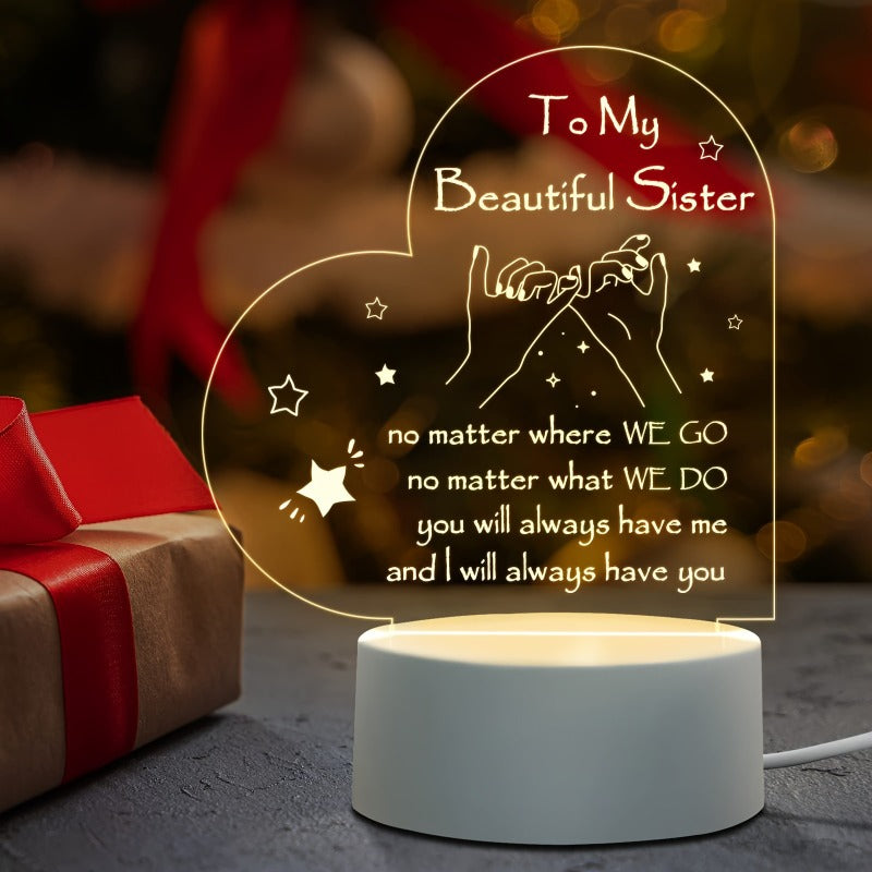Mother's Day Rechargeable Transparent Acrylic Gift Ornaments