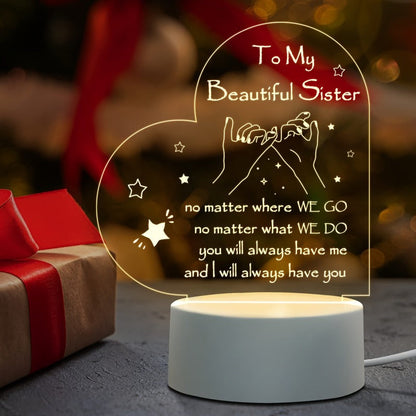 Mother's Day Rechargeable Transparent Acrylic Gift Ornaments