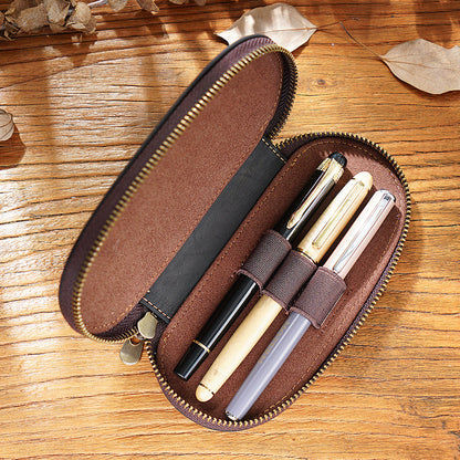 Retro 3 Installed Elliptical Zipper with Convenient Pen Bag