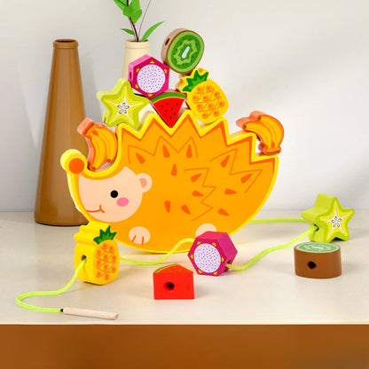 Hedgehog Fruit Balanced Beaded Stacked High Building Blocks