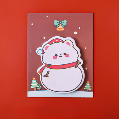 Paper Cartoon Christmas Post-it Notes Message Memo Note