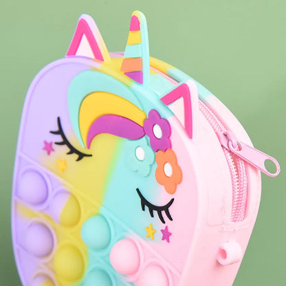 Unicorn Push-Pop Fidget Purse