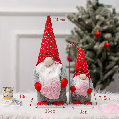 Valentine's Day Love Fabric Figurine Ornaments