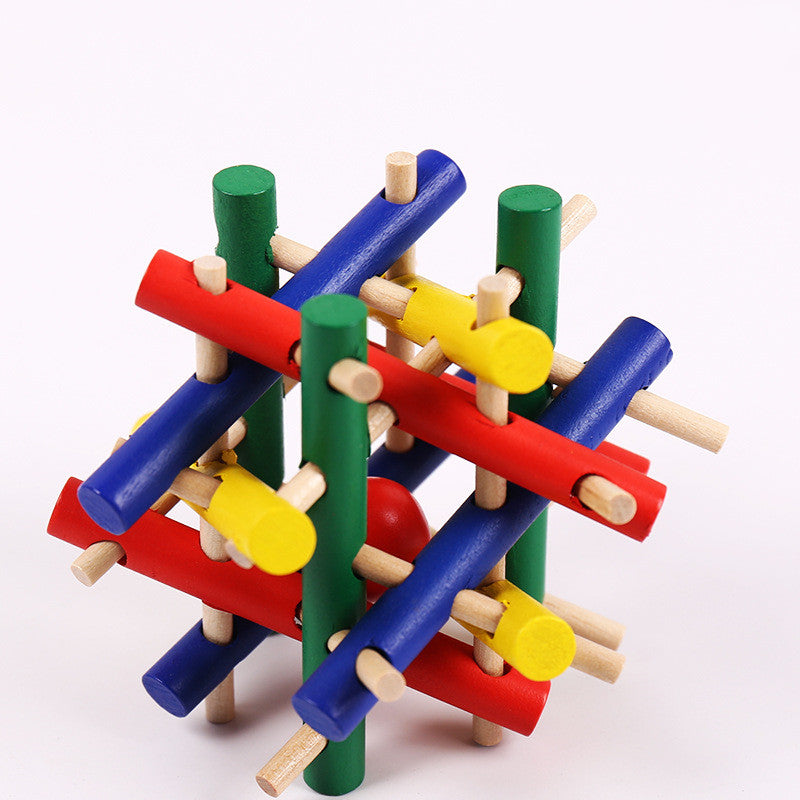 Educational Wood Lock Puzzle Set for Kids