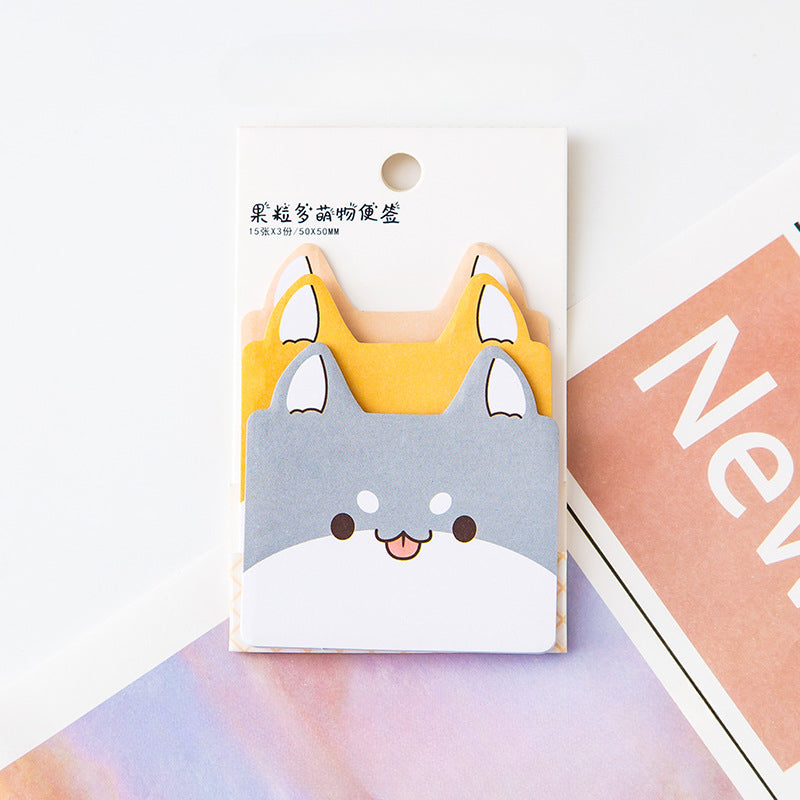 Paper Cartoon Animal Sticky Notes