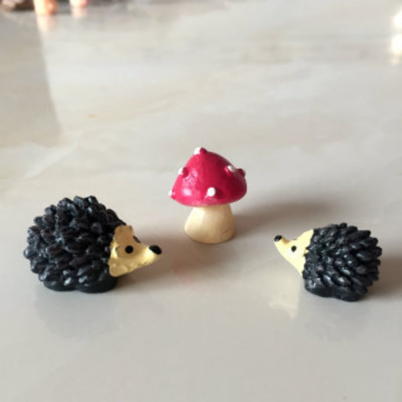 Cartoon Animal Three Piece Set  Doll Resin