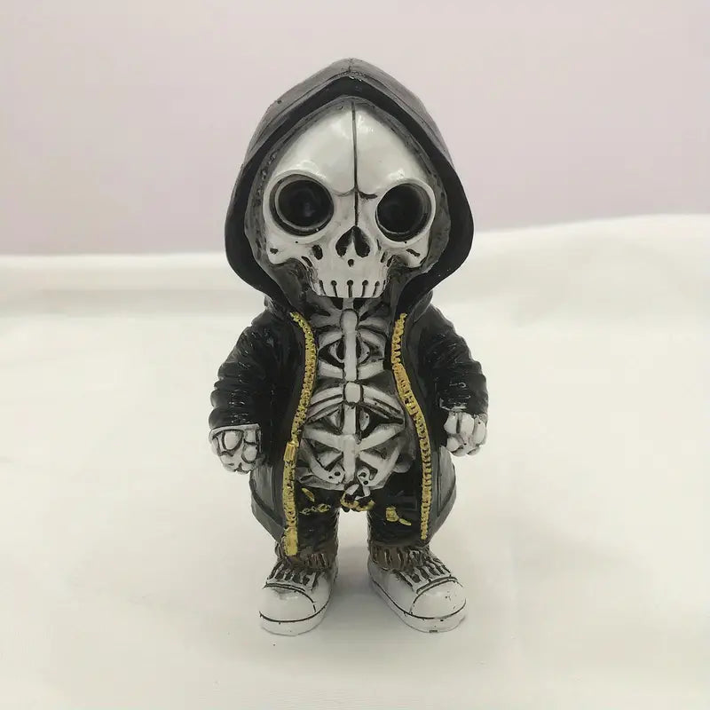 Skeleton Gnome Resin Ornament