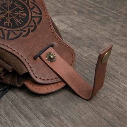Drawstring Leather Belt Pouch Waist Bag