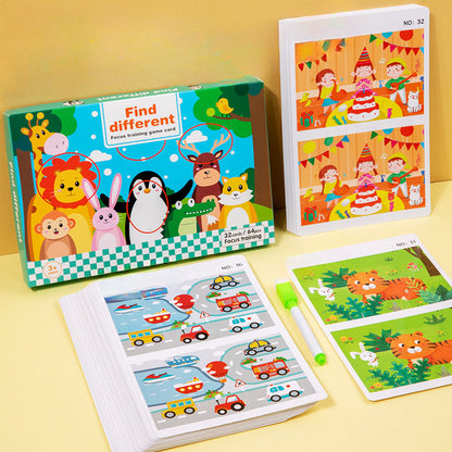 Wholesale Children's Cards To Find Different Paper Puzzle Toys