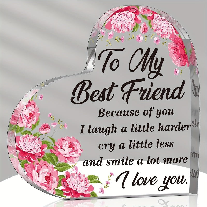 Transparent and Caring Acrylic Ornaments for Mother's