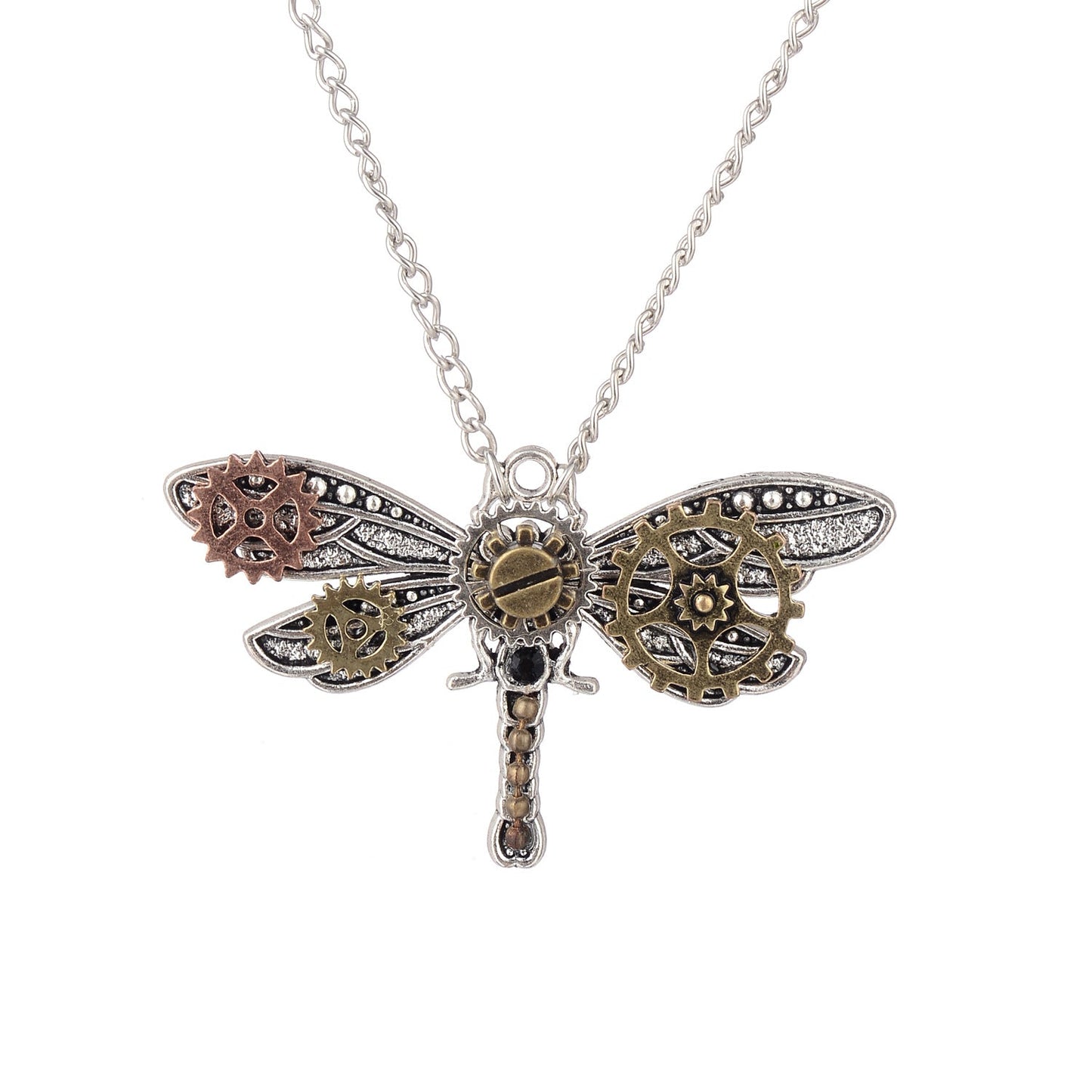Steampunk Retro Dragonfly Pendant