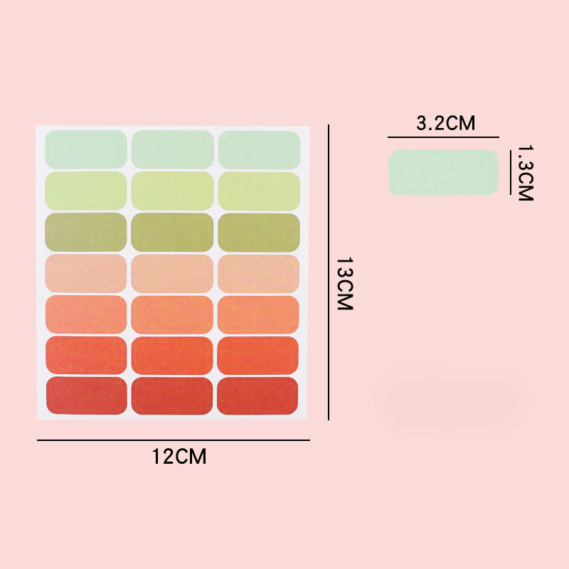 Self-adhesive Letter Color Blank Loose Leaf Replacement Core
