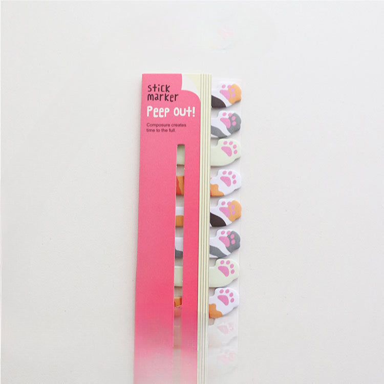 Row Animal Paper Self-adhesive Sticky Notes