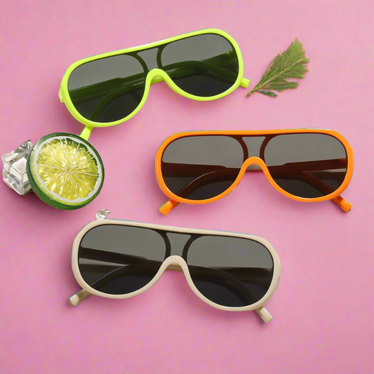 Wholesale Siamese Big Frame Candy Color PC Kids Sunglasses