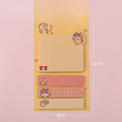Cartoon Stickers with Sticky Paper Notebooks