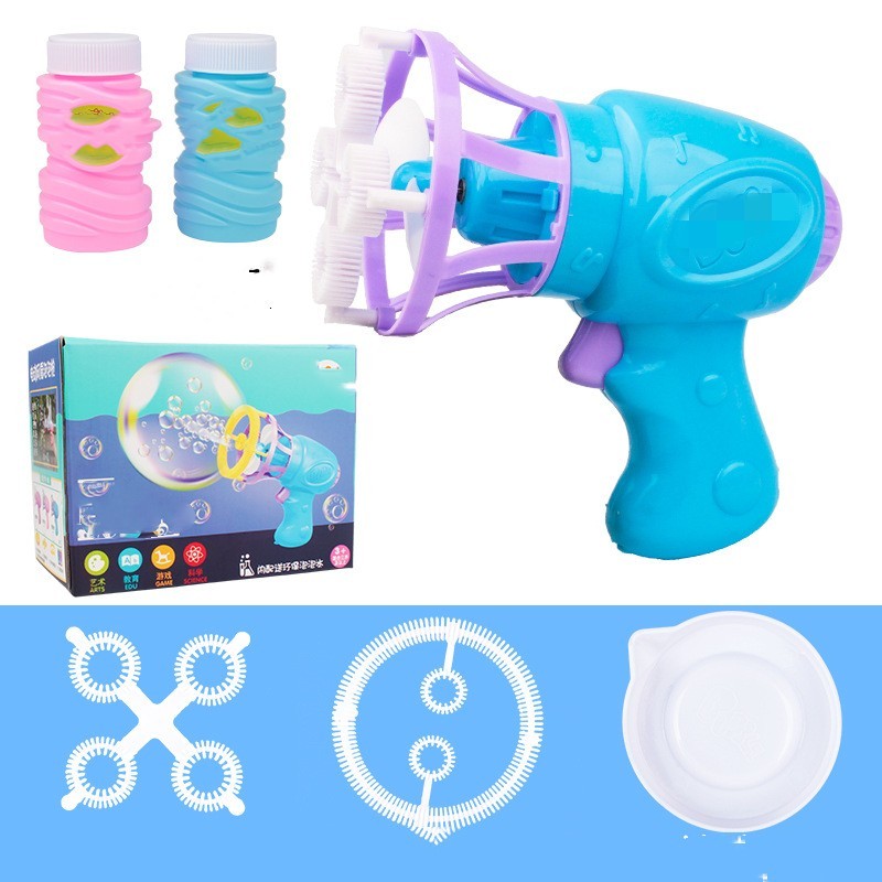 Automatic Children's Electric Fan Bubble Gun
