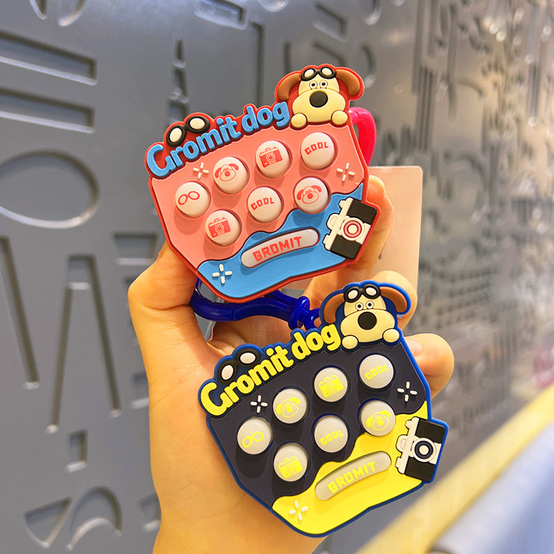 Whack-A-Mole Machine Mini Luminous Unzipping Keychain