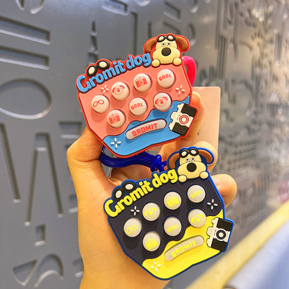 Whack-A-Mole Machine Mini Luminous Unzipping Keychain