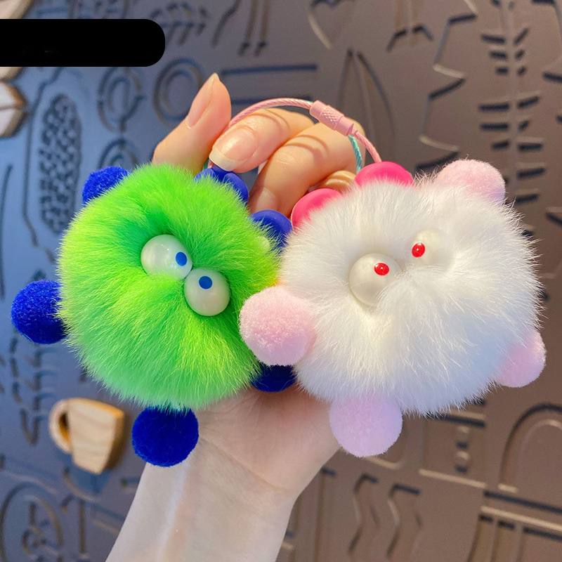 Cartoon Fur Ball Keychain
