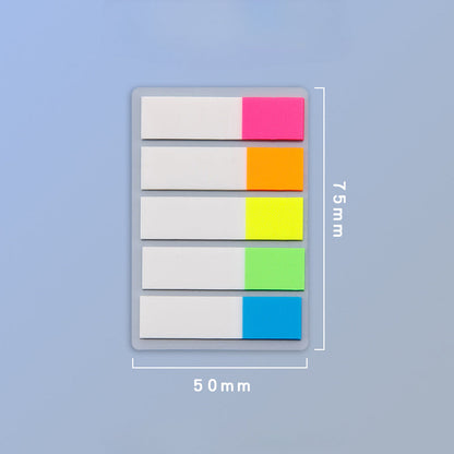 PET Fluorescent Plastic Bookmark Sticky Notes