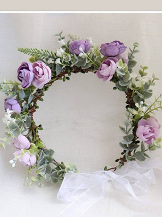 Midsummer Flower and Leaf Halo