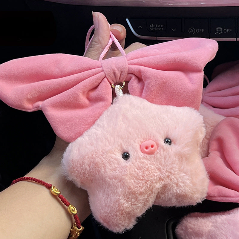 Cute Star Doll Plush Ball Keychain