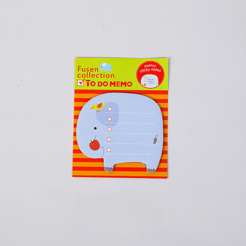 Paper Cartoon Animal Sticky Notes