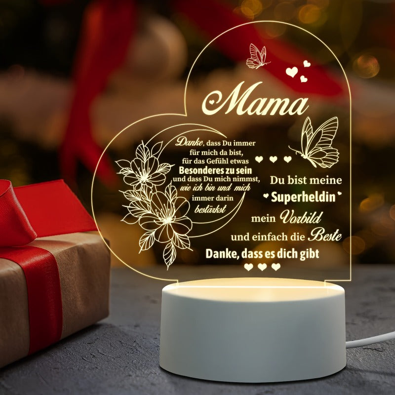 Mother's Day Rechargeable Transparent Acrylic Gift Ornaments